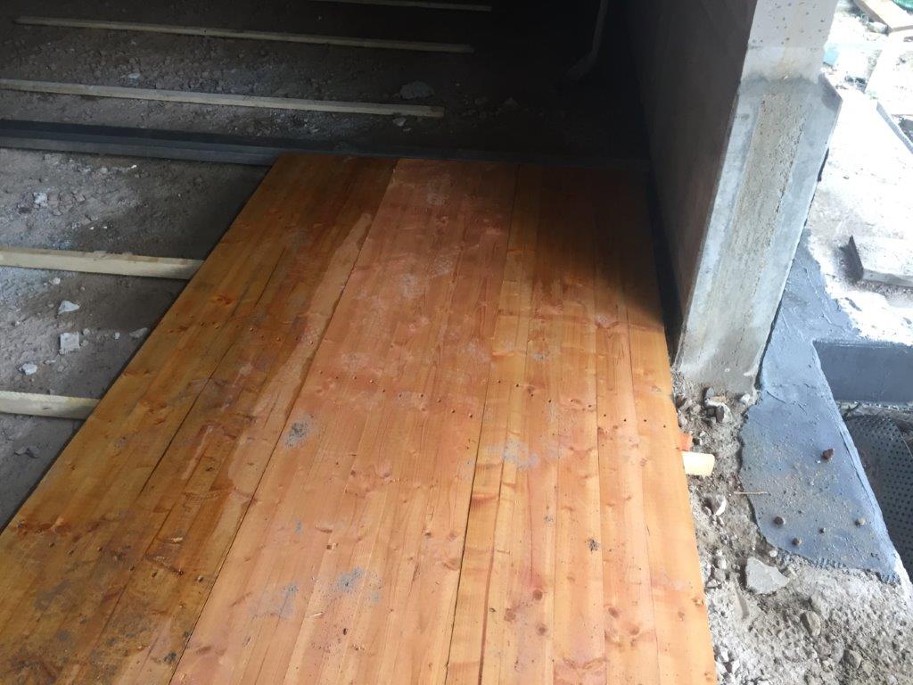 Richtfest in Schnelsen Garage mit Boden ausgelegt 2017