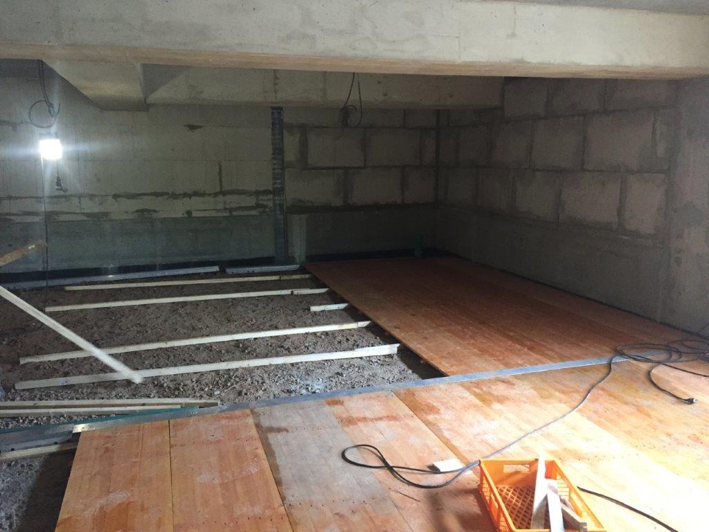 Richtfest in Schnelsen Garage mit Boden ausgelegt 2017