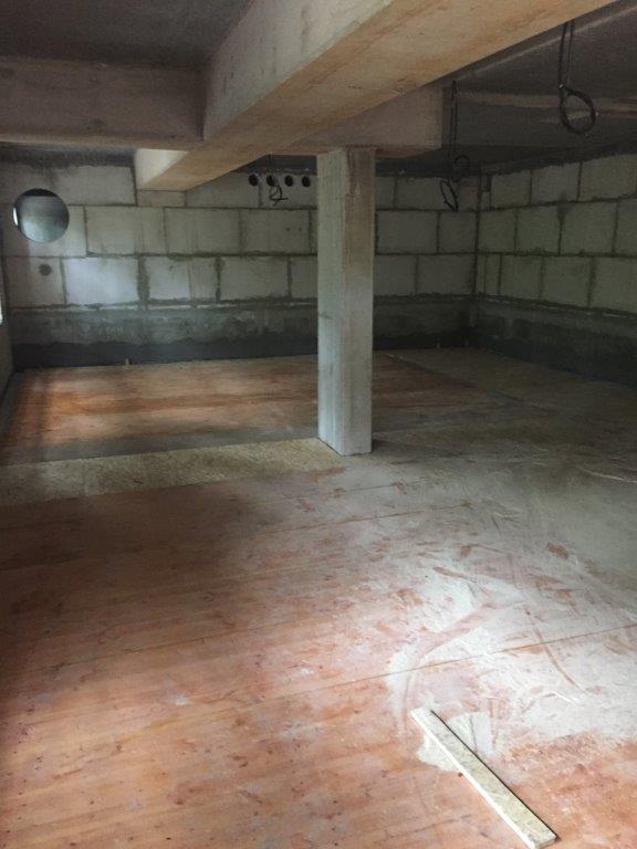 Richtfest in Schnelsen Garage mit Boden ausgelegt 2017