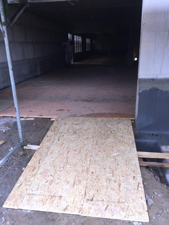 Richtfest in Schnelsen Garage mit Boden ausgelegt 2017