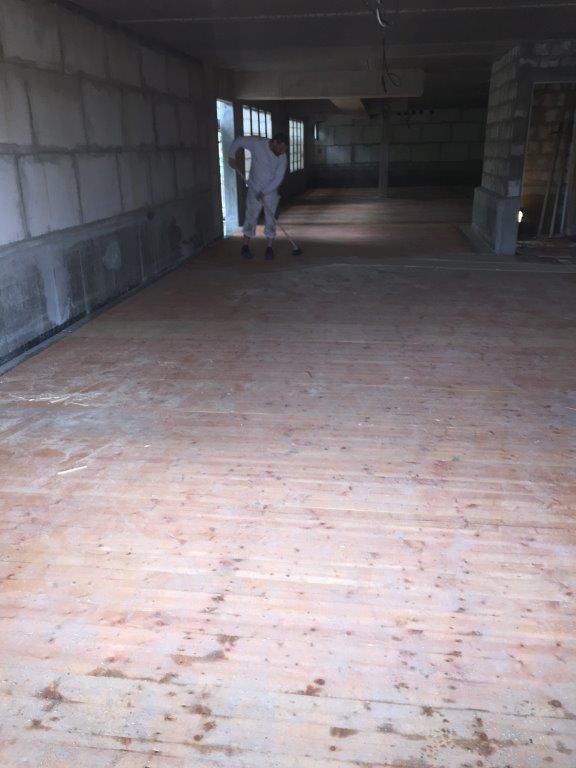 Richtfest in Schnelsen Garage mit Boden ausgelegt 2017